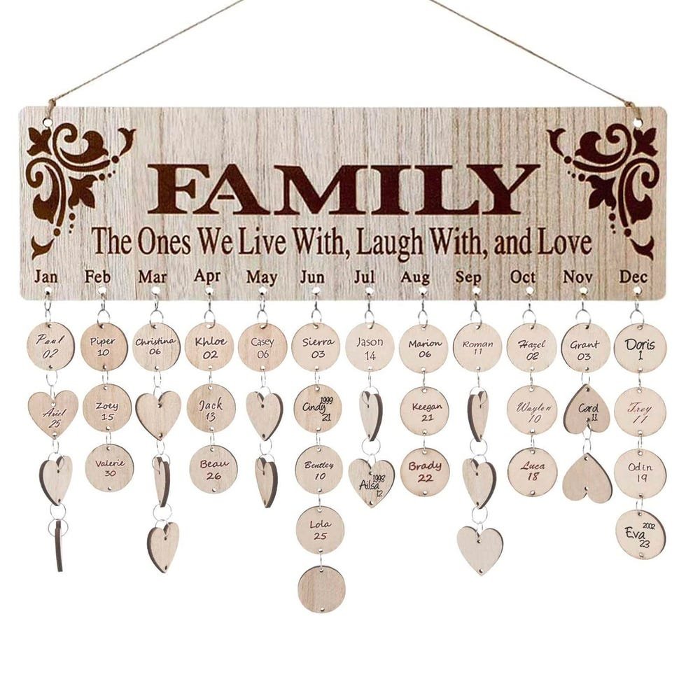 Family Birthday Calendar
