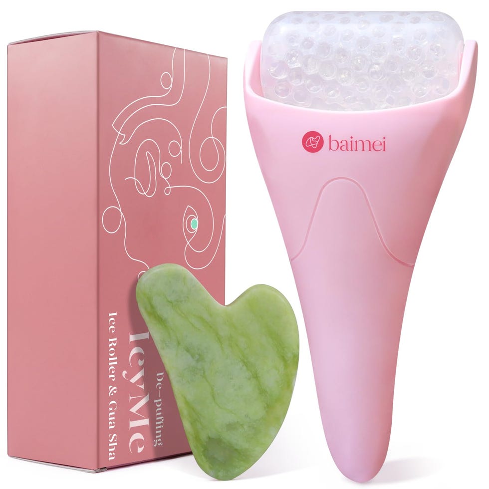 Cryotherapy Ice Roller and Gua Sha Facial Tool