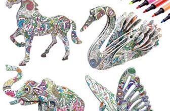 3D Coloring Puzzle Set