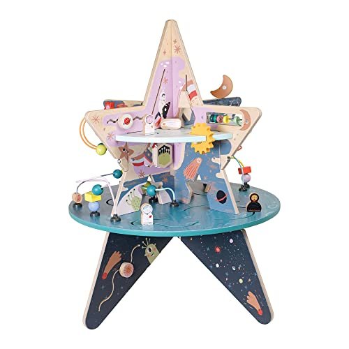 Double-Decker Celestial Star Explorer Wooden Activity Center