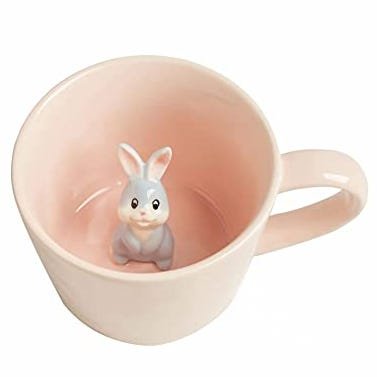 Surprise 3D Rabbit Coffee Mug