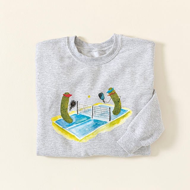 Pickles Playing Pickleball Sweatshirt Pickles Playing Pickleball Sweatshirt