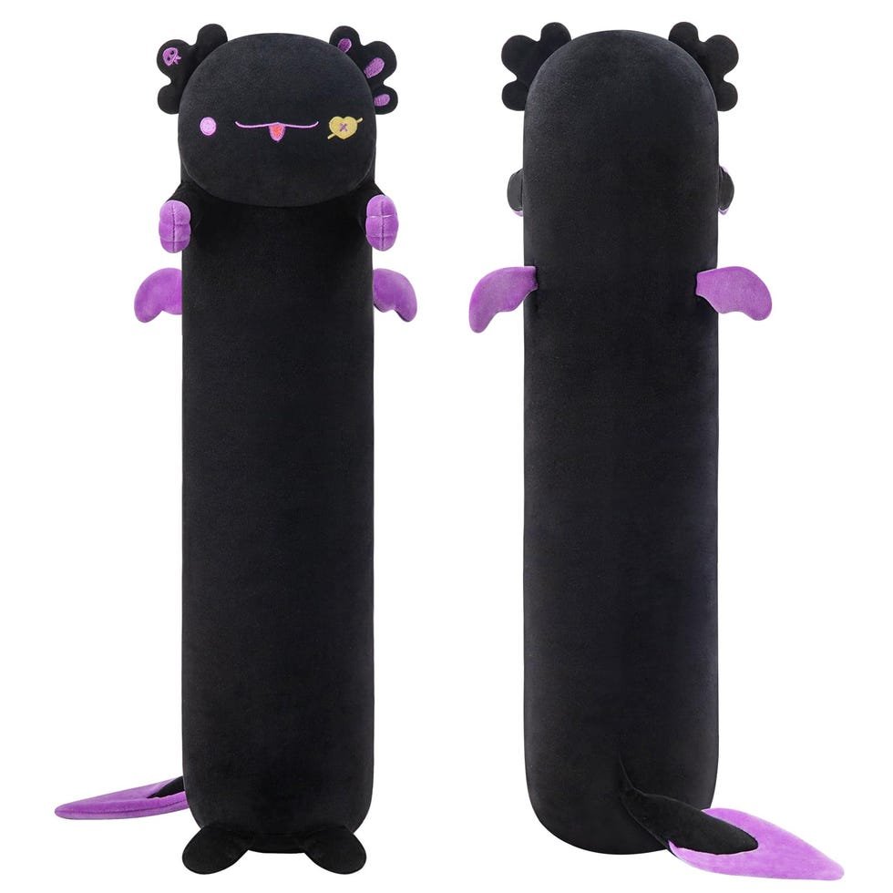 Long Cat Plush Black Body Pillow