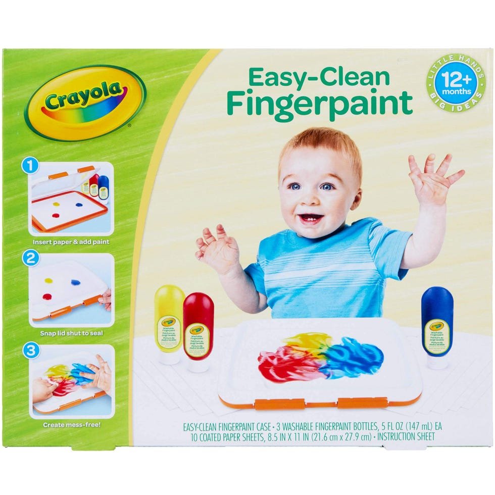 Washable Finger Paint Station, Less Mess Finger Paints for Toddlers, Kids Gift