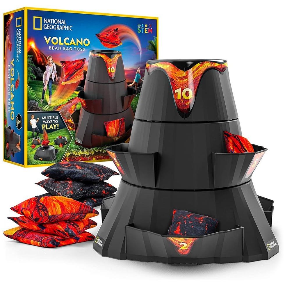 Volcano Bean Bag Toss Game for Kids
