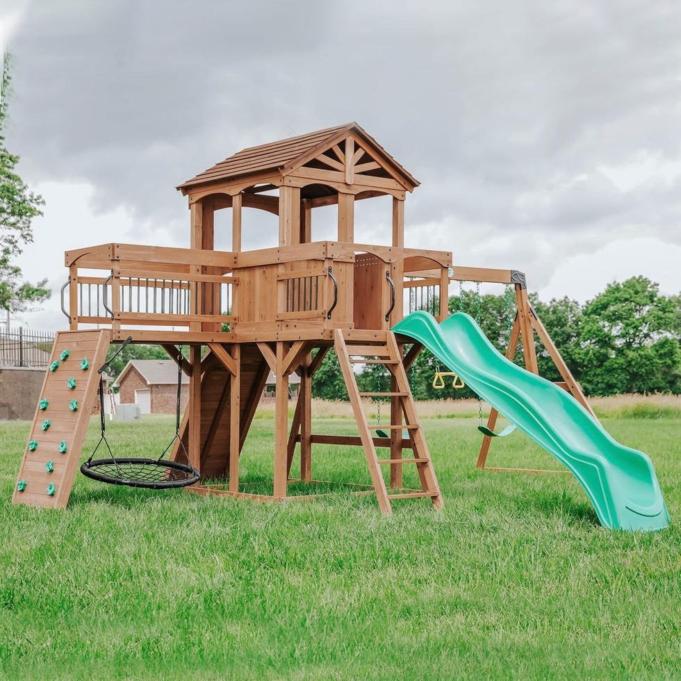 Sterling Point All Cedar Wooden Swing Set