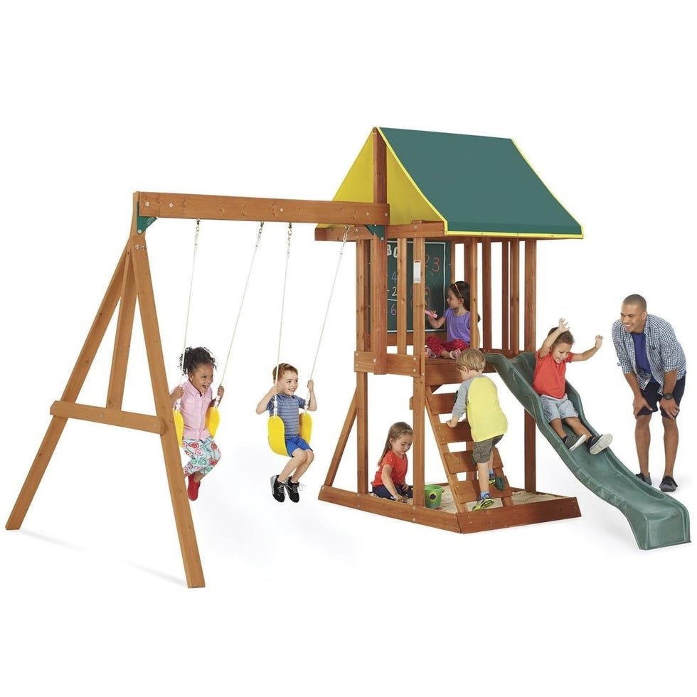 Appleton Wooden Swing Set/Playset with Swings