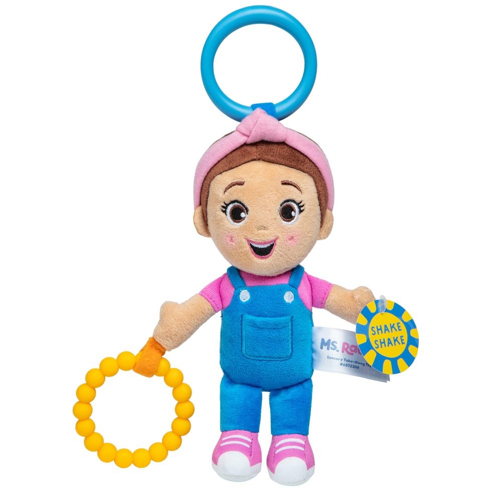Official Sensory Take-Along Toy, Baby Swing & Baby Stroller Teething Toys with Rattle & Clip, Toddler Toys for Girls & Boys for Ages 0-1+