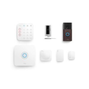 Ring Alarm 5-Piece Kit with Ring Battery Doorbell and Ring Indoor Cam 2nd Gen