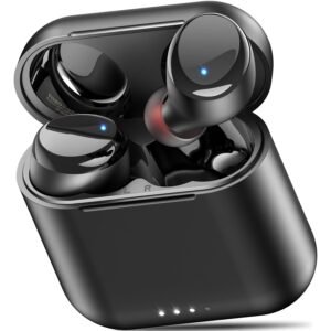 TOZO T6 Wireless Earbuds, Bluetooth Ear Buds, Stereo Sound in Ear Headphones, 50 Hours Playtime, AI Clear Call, Wireless Charging Case, APP Customizable EQs, IPX8 Waterproof...